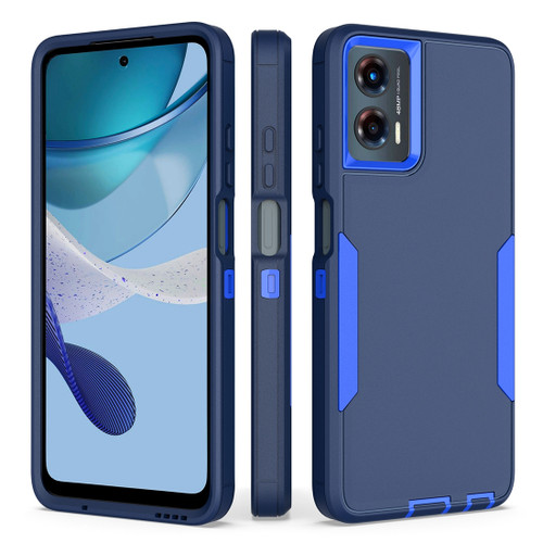 Moto G 5G 2024 2 in 1 Magnetic PC + TPU Phone Case - Royal Blue+Dark Blue